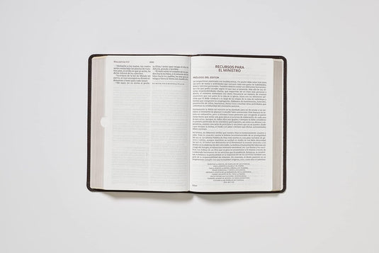 Biblia del Ministro RVR 1960, Letra Gigante, imitación piel café