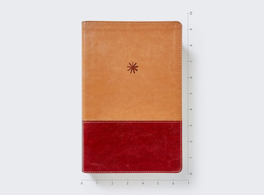 Biblia Cronológica de Estudio NBLA, imitación piel tonos café