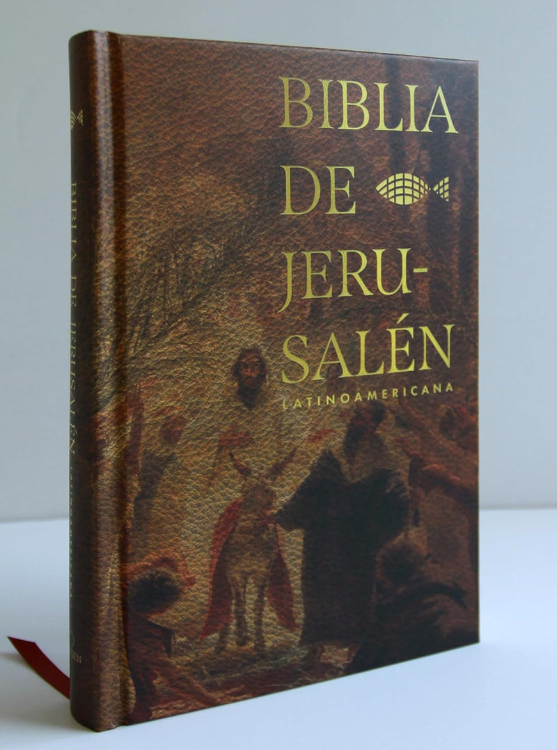 Cargue la imagen en el visor de la galería, Biblia de Jerusalén Latinoamericana, tapa dura marrón, edición de regalo
