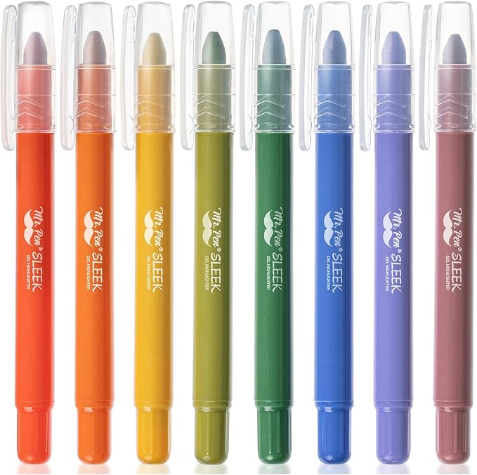 Paquete de 8 marcadores de gel para biblia Mr. Pen