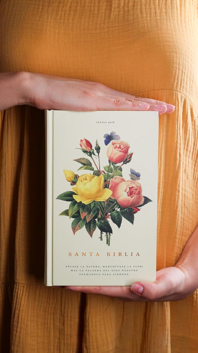 Cargue la imagen en el visor de la galería, Biblia Premio y Regalo RVR 1960, Letra grande, Tapa dura Floral

