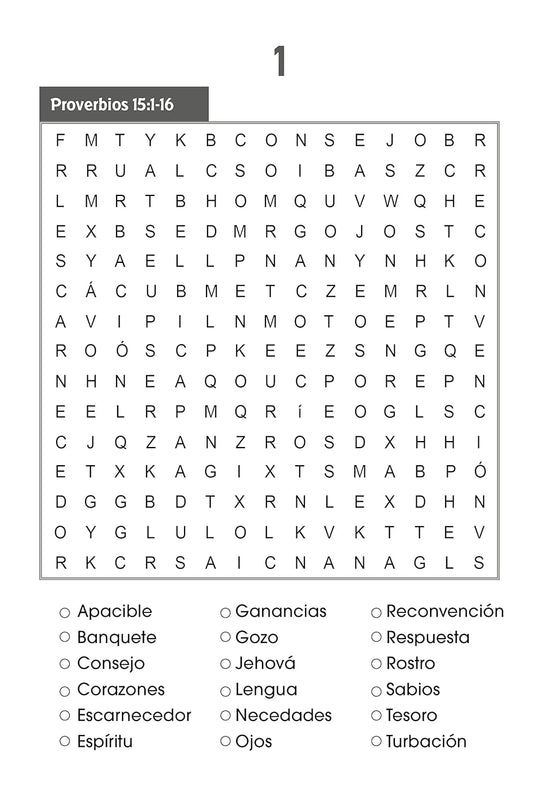 Sopa de letras de la Biblia, Letra Grande, Libro 2