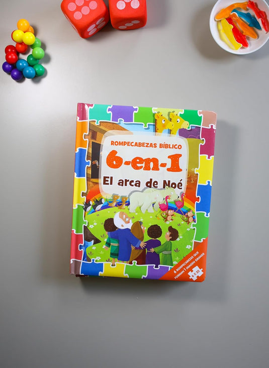 Rompecabezas Bíblico 6 en 1, El Arca de Noé