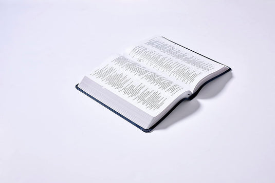 Biblia del Ministro NVI, Revisión 2022, Letra Grande, con índice, Leathersoft Azul marino