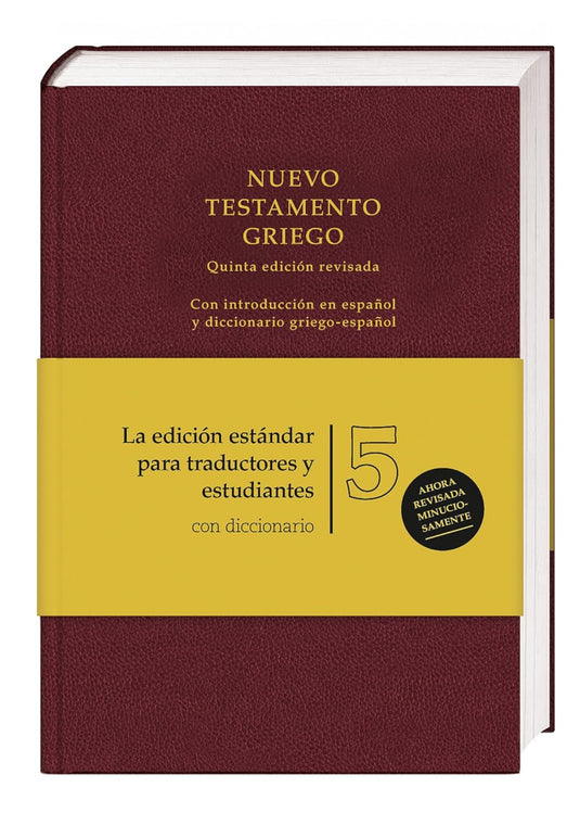 Nuevo Testamento Griego (UBS5), con Diccionario Griego-Español, Tapa dura