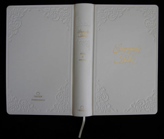 Biblia Católica, Letra grande. Símil piel blanca: boda, quinceañera, primera, comunión