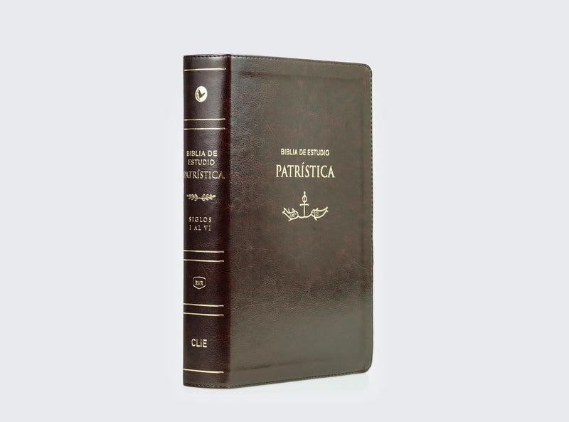 Cargue la imagen en el visor de la galería, Biblia de Estudio Patrística RVR, imitación piel marrón
