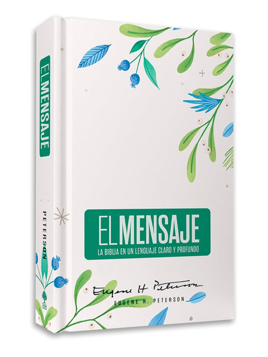 Biblia El Mensaje, Tapa dura Verde Floral