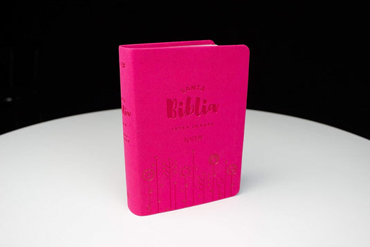 Biblia NVI letra grande - Tamaño mediano - Fucsia