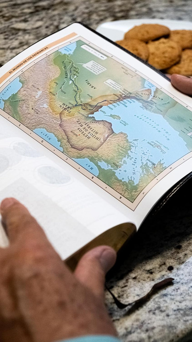 Cargue la imagen en el visor de la galería, Biblia de Estudio Patrística RVR, imitación piel marrón
