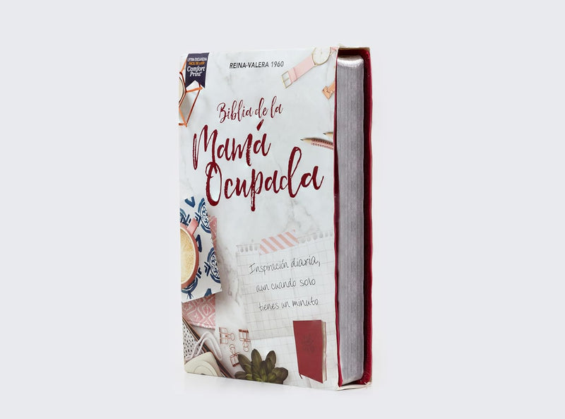 Cargue la imagen en el visor de la galería, Biblia de la Mamá Ocupada RVR 1960, imitación piel magenta
