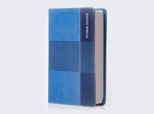Biblia de Estudio para Jóvenes Adolescentes RVR 1960, imitación piel azul