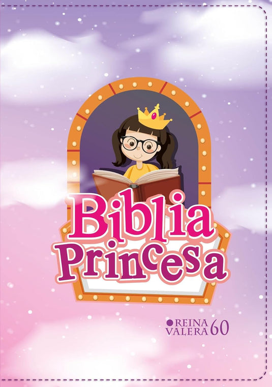 Biblia de bolsillo RVR 1960 para niñas, Cierre Zíper, imitación piel Princesa