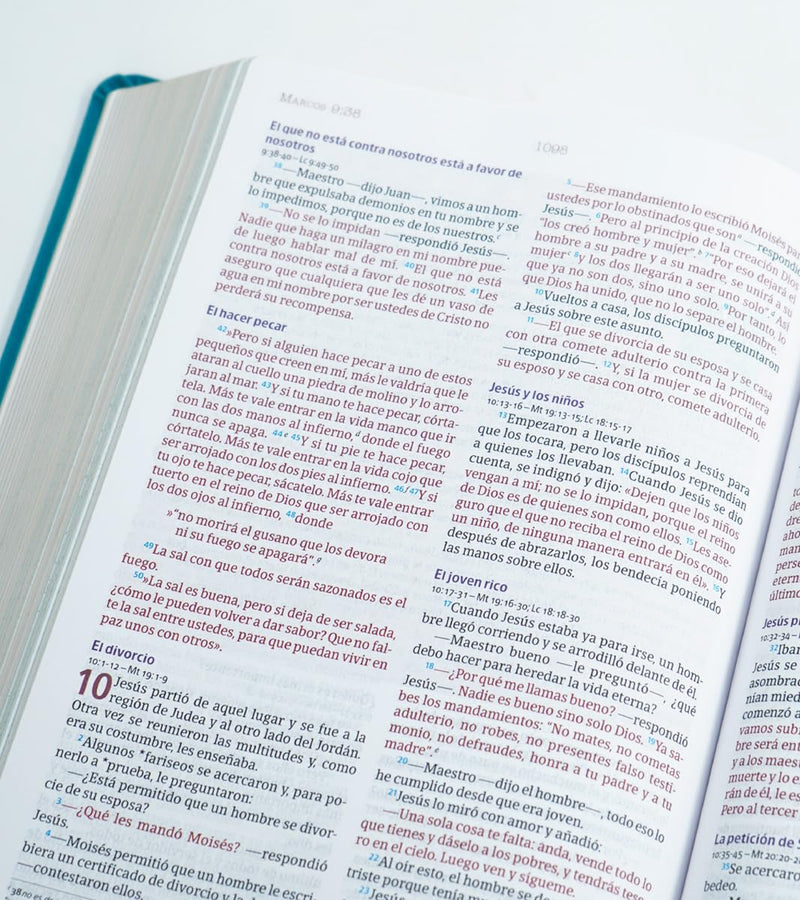Cargue la imagen en el visor de la galería, Biblia temas cotidianos para mujeres NVI, imitación piel turquesa
