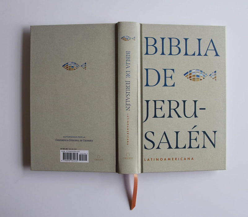 Cargue la imagen en el visor de la galería, Biblia de Jerusalén Latinoamericana, tapa dura, edición clásica color arena
