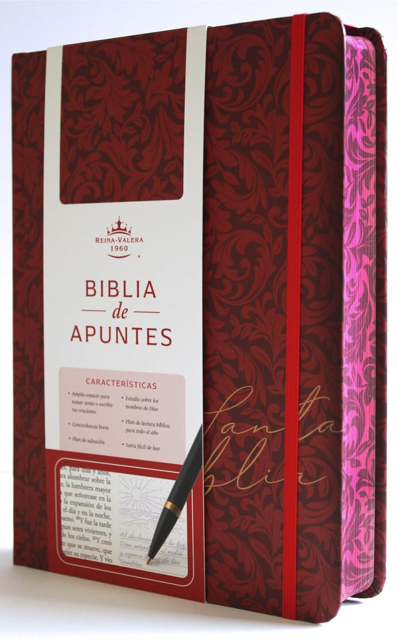 Cargue la imagen en el visor de la galería, Biblia de Apuntes RVR 1960, Tapa dura vino
