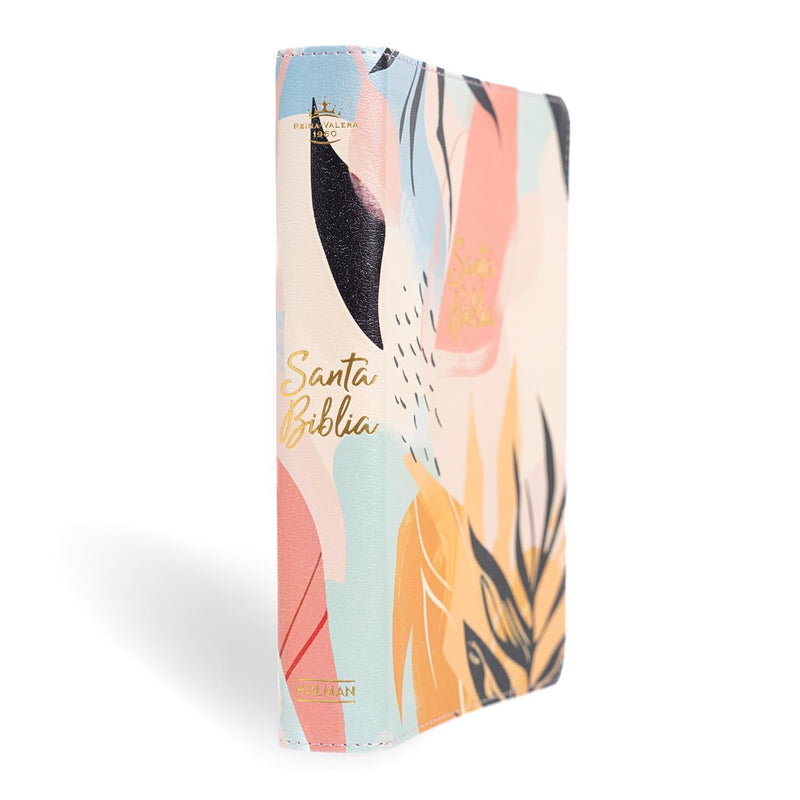 Cargue la imagen en el visor de la galería, Biblia RVR 1960, Letra Grande, Tamaño Manual, edición especial, símil azul multicolor
