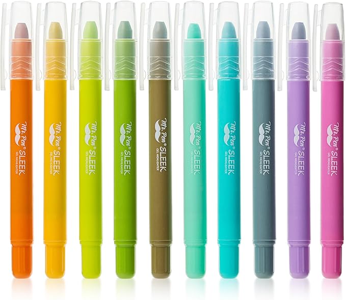 Paquete de 10 marcadores de gel para biblia Mr. Pen
