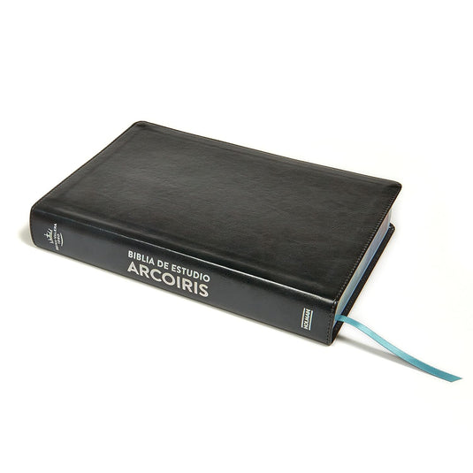 Biblia de Estudio Arcoíris RVR 1960, símil piel negro