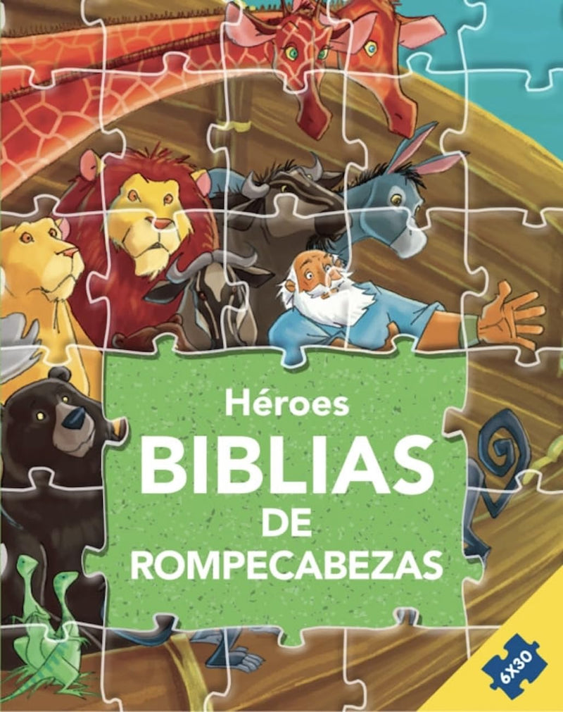 Cargue la imagen en el visor de la galería, Biblia de Rompecabezas para Niños, Héroes de la Biblia
