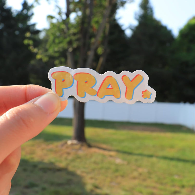 Cargue la imagen en el visor de la galería, Paquete de 5 stickers brillantes cristianos (Diseño variado)
