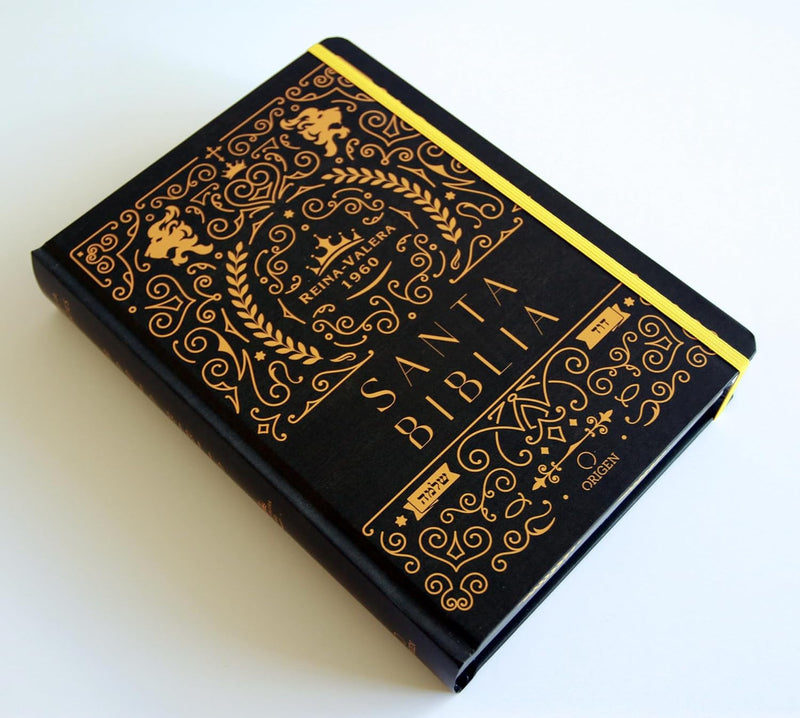 Cargue la imagen en el visor de la galería, Biblia de Apuntes RVR 1960, Tapa dura negra con oro
