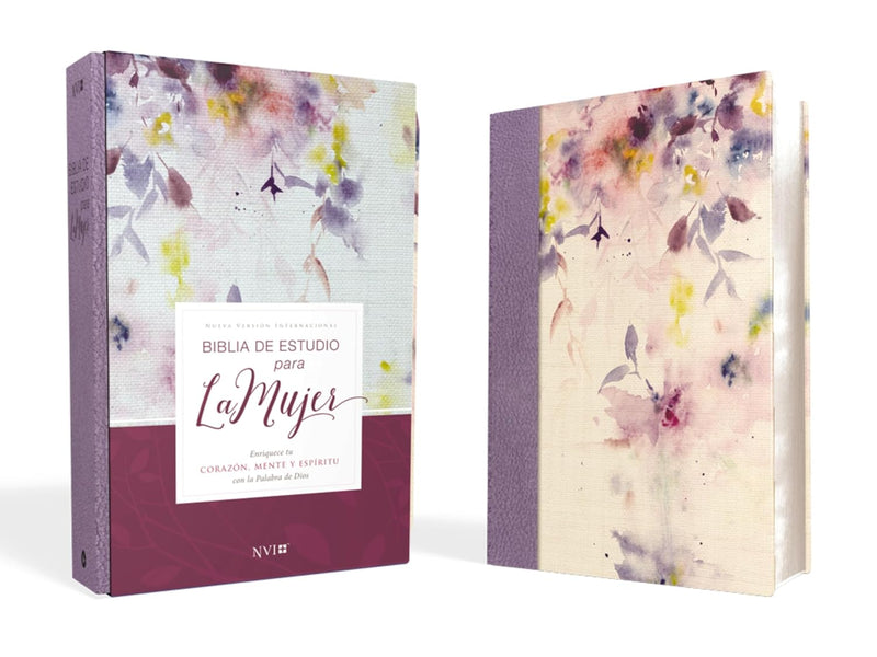 Cargue la imagen en el visor de la galería, Biblia de Estudio para la Mujer NVI, Tela lila
