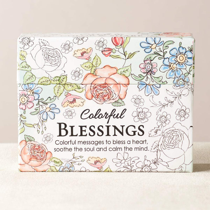 Cargue la imagen en el visor de la galería, Paquete de 44 tarjetas para colorear "Colorful Blessings"
