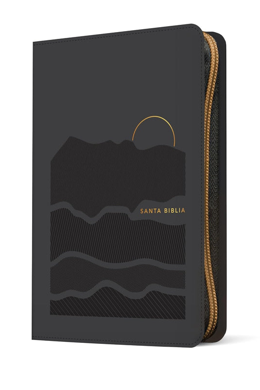 Biblia NTV con Filament, Ultrafina, Cierre zíper, con índice, Letra Grande, SentiPiel gris