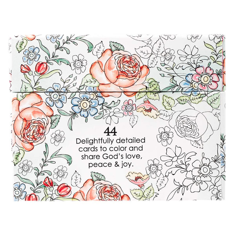 Cargue la imagen en el visor de la galería, Paquete de 44 tarjetas para colorear "Colorful Blessings"

