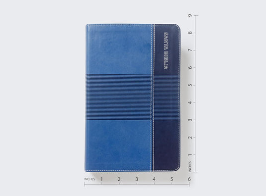 Biblia de Estudio para Jóvenes Adolescentes RVR 1960, imitación piel azul