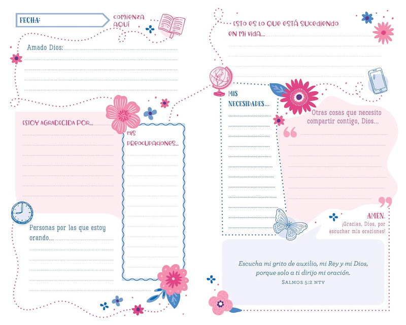 Cargue la imagen en el visor de la galería, El Mapa de Oración para las niñas: Un Diario Creativo
