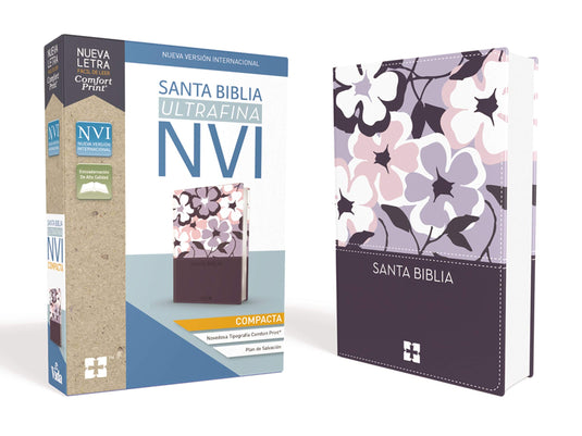 Santa Biblia NVI, Ultrafina Compacta, i/piel Flores