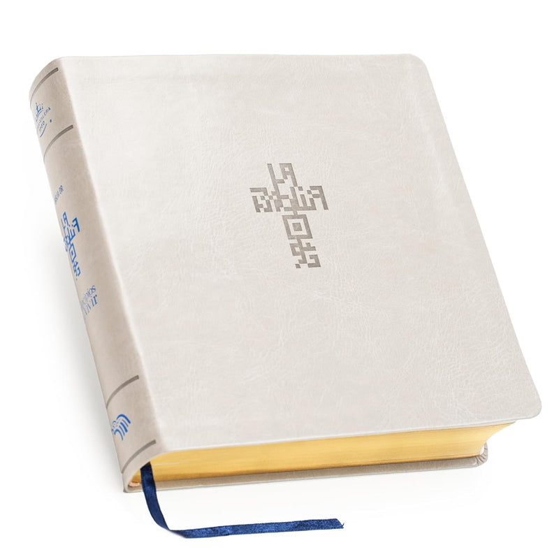 Cargue la imagen en el visor de la galería, Biblia QR RVR 1960, imitación piel arena
