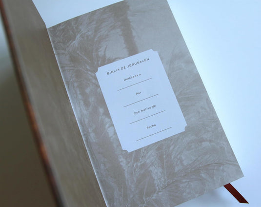 Biblia de Jerusalén Latinoamericana, tapa dura marrón, edición de regalo
