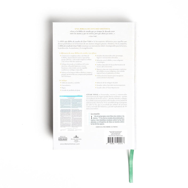 Cargue la imagen en el visor de la galería, Biblia de estudio de César Vidal RVR 1960, tapa dura
