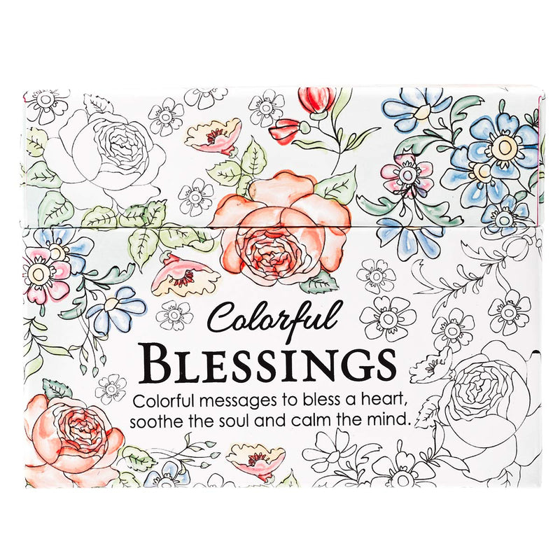 Cargue la imagen en el visor de la galería, Paquete de 44 tarjetas para colorear "Colorful Blessings"

