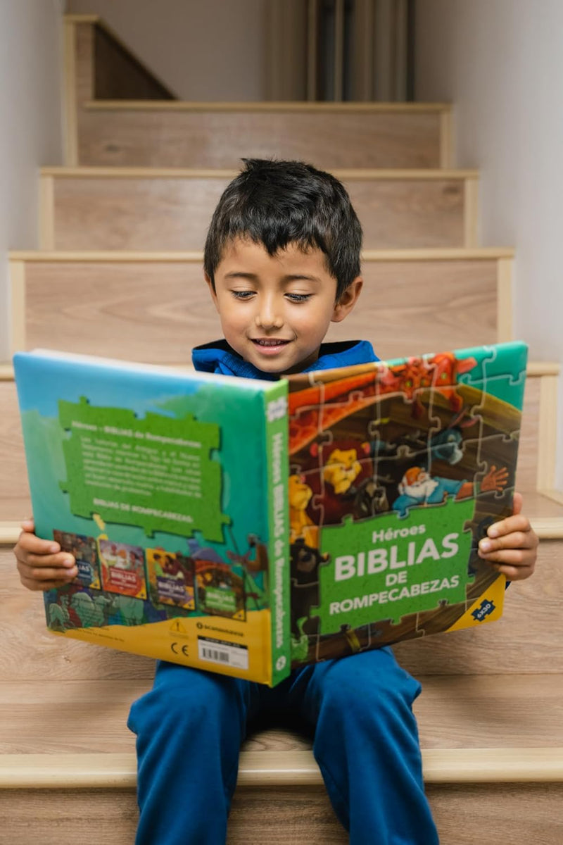Cargue la imagen en el visor de la galería, Biblia de Rompecabezas para Niños, Héroes de la Biblia
