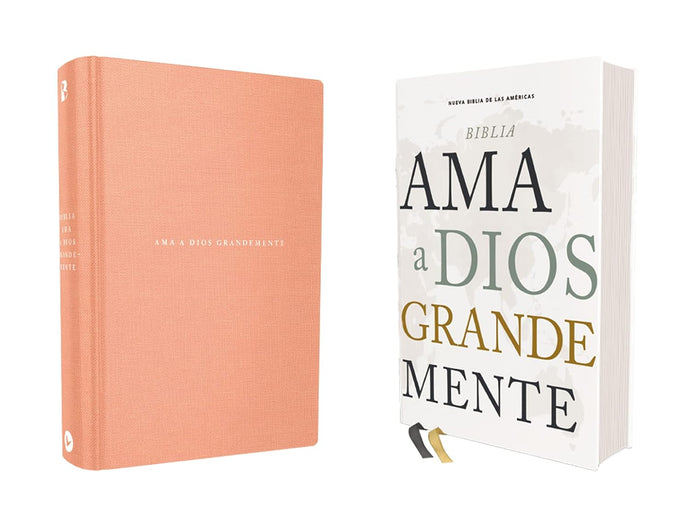 Biblia, Ama a Dios Grandemente NBLA, Interior a cuatro colores, Tapa dura coral