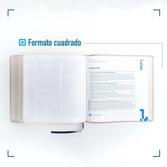 Biblia QR NTV, imitación piel azul