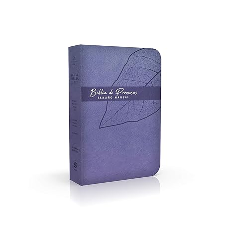 Cargue la imagen en el visor de la galería, Biblia Promesas RVR60, Tamaño Manual, Cierre Zíper, i/piel lila
