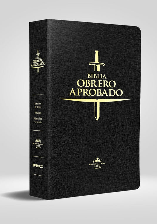 Biblia Obrero Aprobado RVR 1960, imitación piel negro