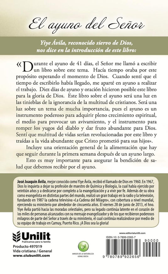 El Ayuno del Señor (Ed. Bolsillo)