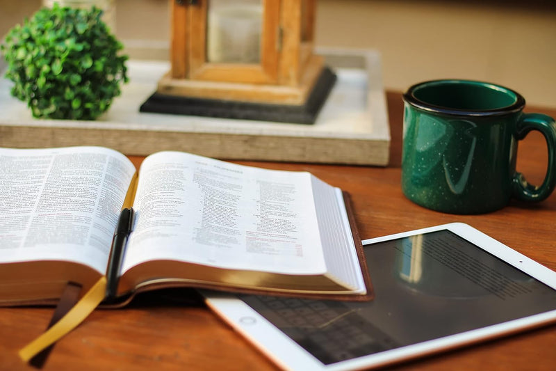 Cargue la imagen en el visor de la galería, Biblia de Referencia Thompson RVR, Leathersoft café
