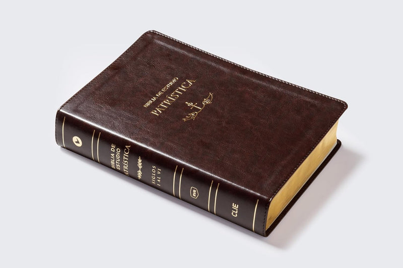 Cargue la imagen en el visor de la galería, Biblia de Estudio Patrística RVR, imitación piel marrón
