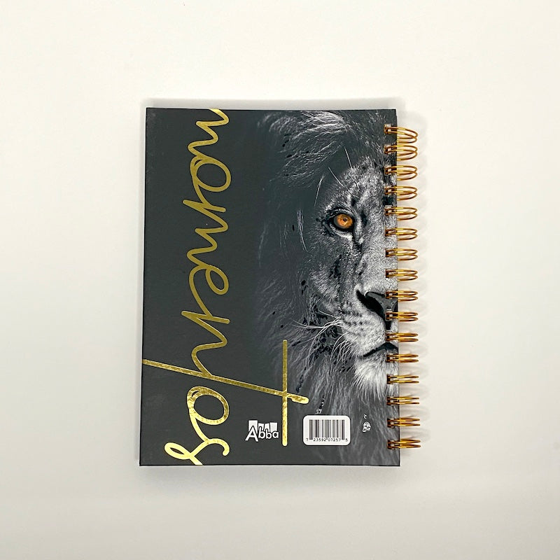 Cargue la imagen en el visor de la galería, Libreta devocional de resortes Mis Momentos con Dios, tapa dura león

