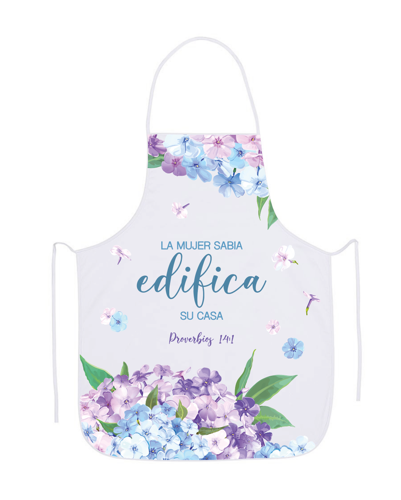 Cargue la imagen en el visor de la galería, Delantal de algodón La mujer sabia edifica
