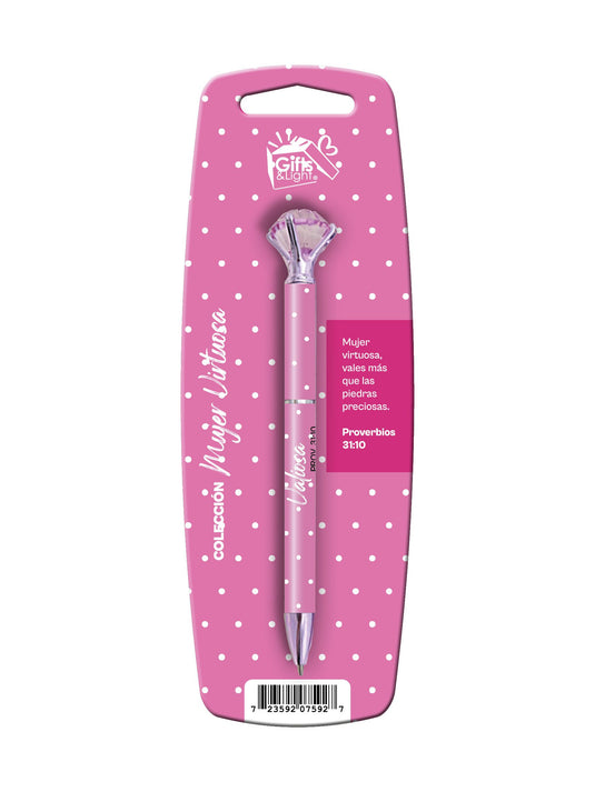 Lapicero diamante colección mujer virtuosa- Valiosa