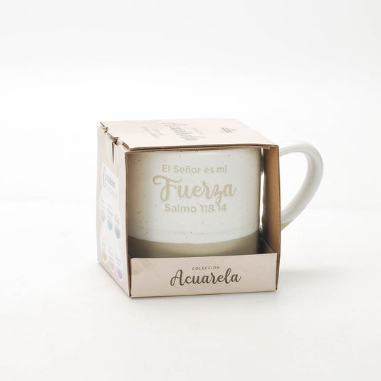 Taza Colección Acuarela. El Señor es mi fuerza
