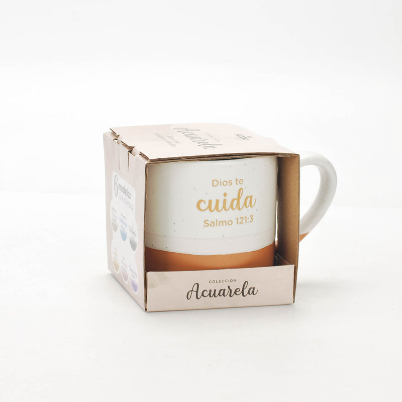 Cargue la imagen en el visor de la galería, Taza Colección Acuarela. Dios te cuida
